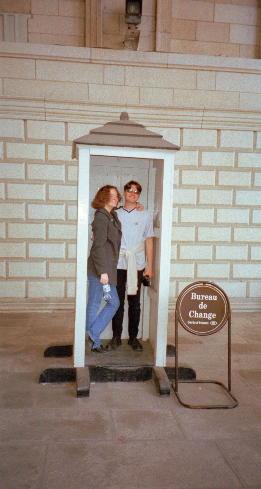 Oli and Beck find a quiet place to cuddle